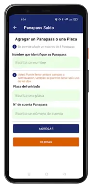 Panapass Saldo android App screenshot 5