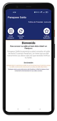 Panapass Saldo android App screenshot 6